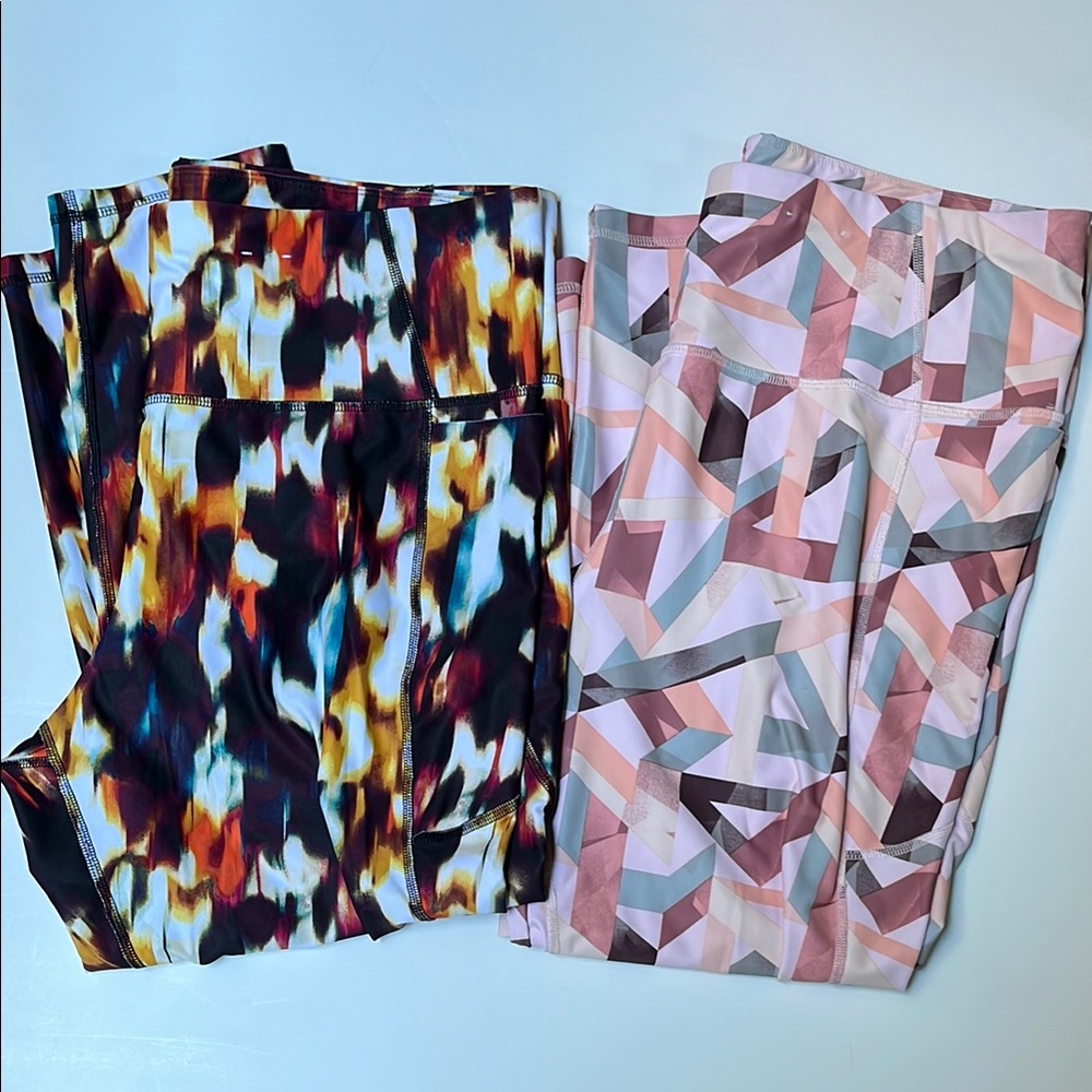 Xersion Multicolor 7/8 Ankle Leggings Bundle